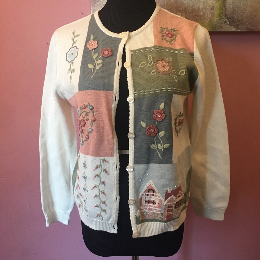 Vintage style alfred dunner cardigan